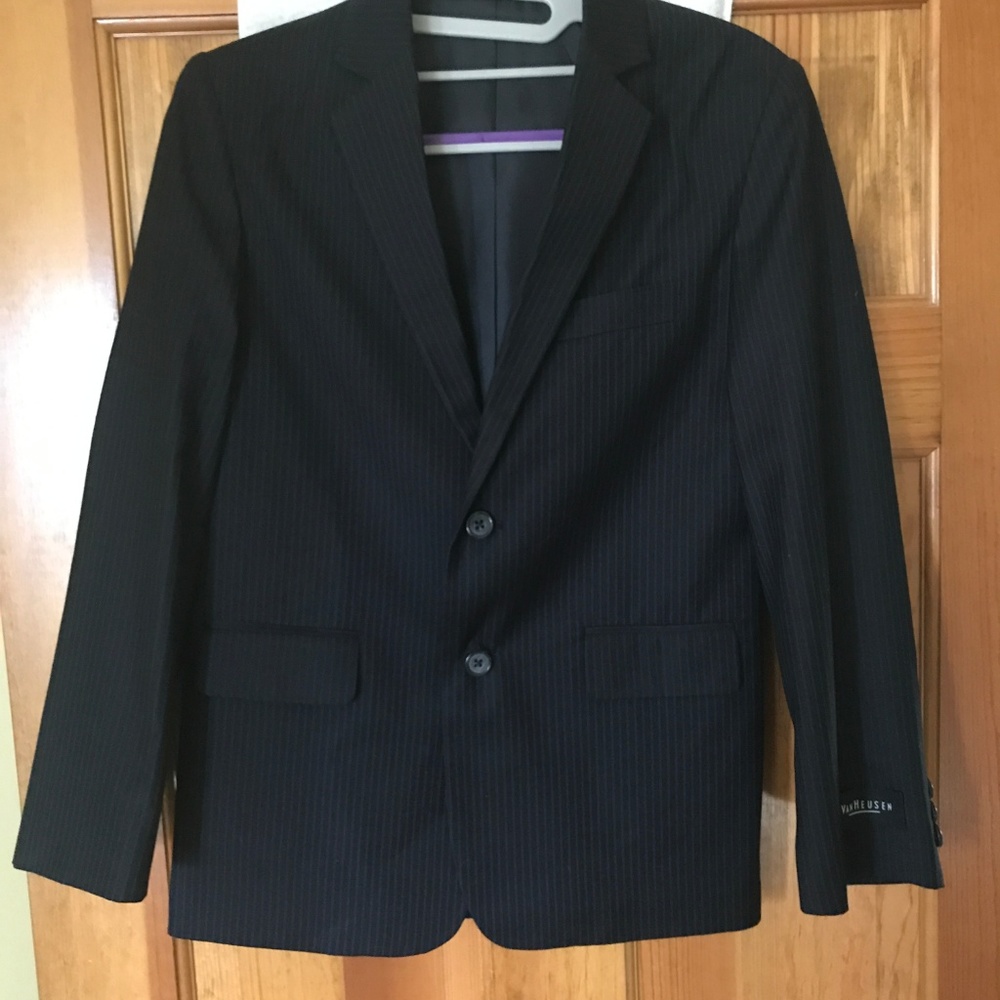 Van Heusen Boys Formal Suit Black/Navy